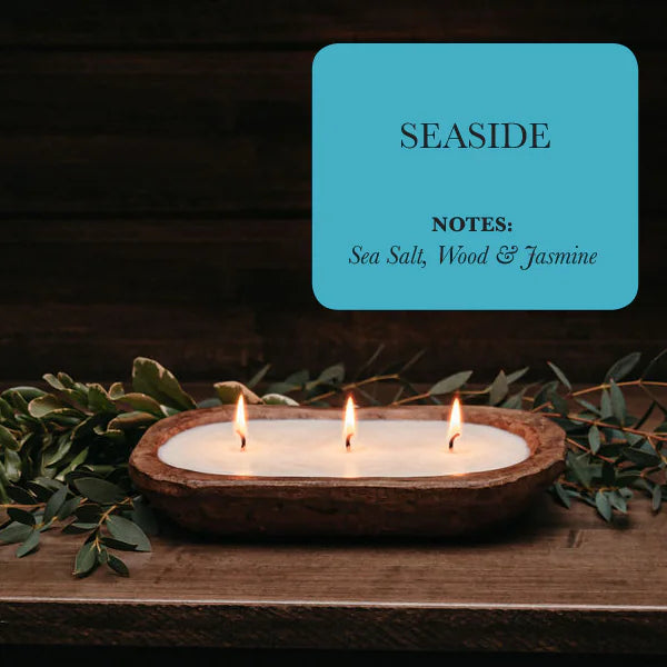 Dough Bowl
Seaside
3-Wick
Soy
Candle
Light