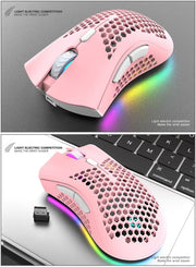 Rechargeable Wireless RGB Gaming Mouse for PC Frugal Finds Galore