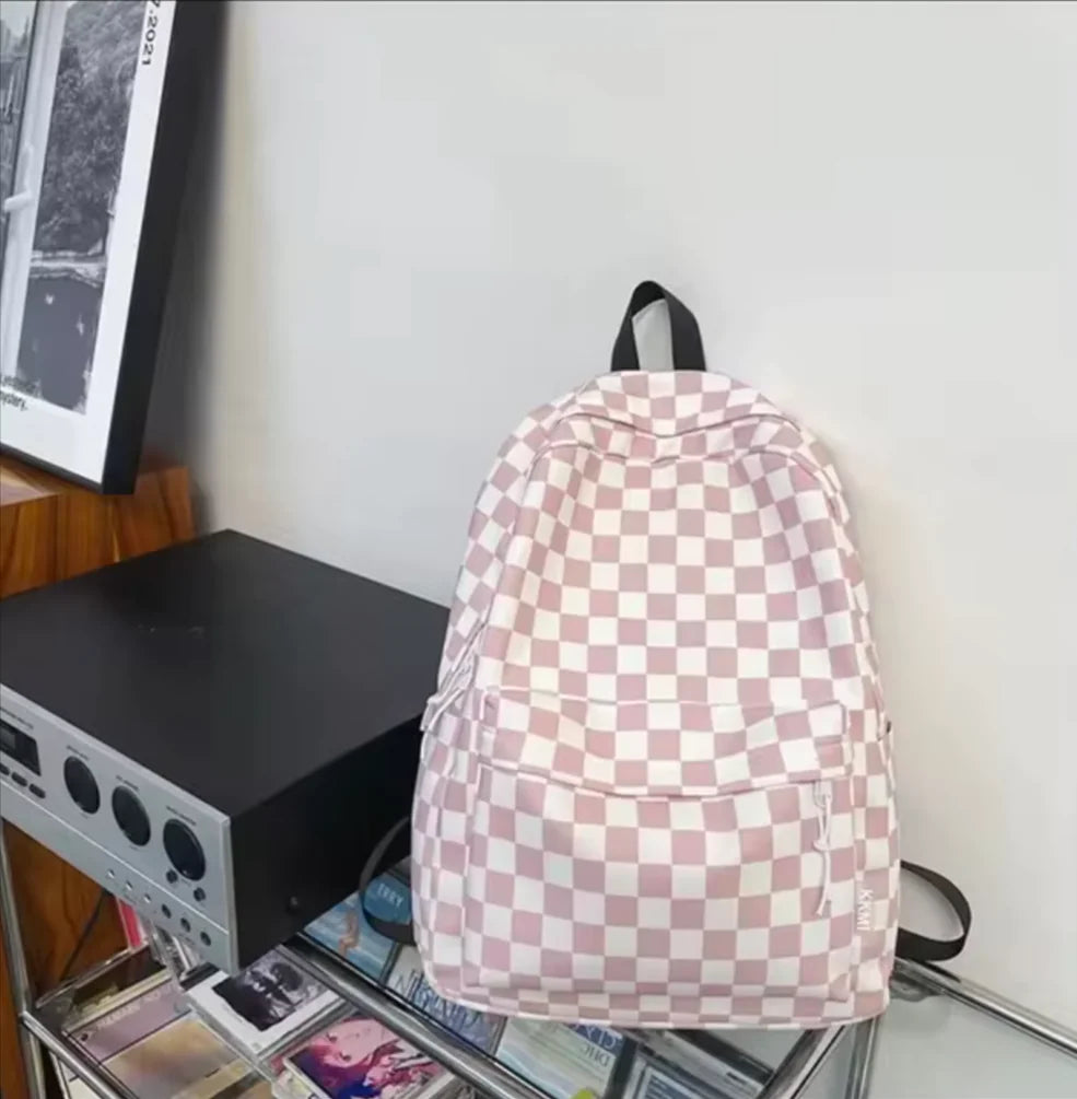 Checkered Color Backpack