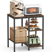 Kitchen Bakers Rack, Microwave Stand with Storage Frugal Finds Galore