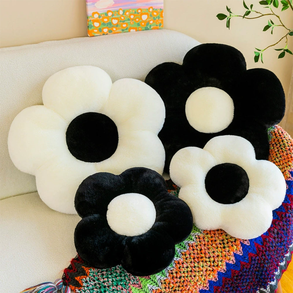 Circular Flower Cushion With Soft Nap -  Plush Gift For Office, Classroom, Couch, Bedroom Floor Decor