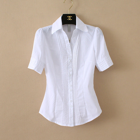 Women's Business Commute Professional One-piece Cotton Shirt Frugal Finds Galore