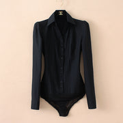 Women's Business Commute Professional One-piece Cotton Shirt Frugal Finds Galore