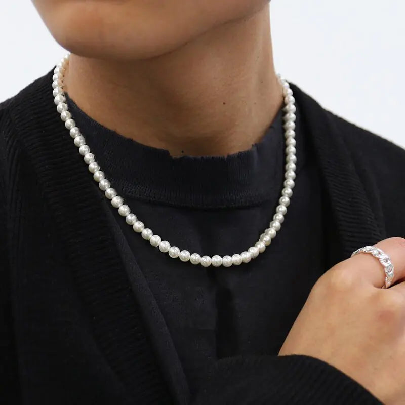 Men's Pearl Necklace