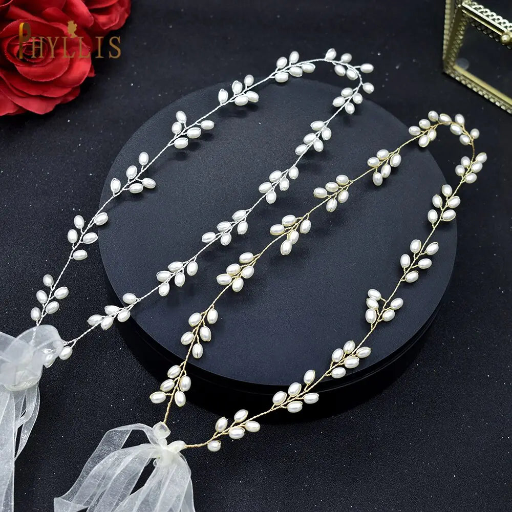 S01 Beaded Wedding Belt Pearls