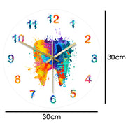 Creative Watercolor Tooth Print Wall Clock Frugal Finds Galore