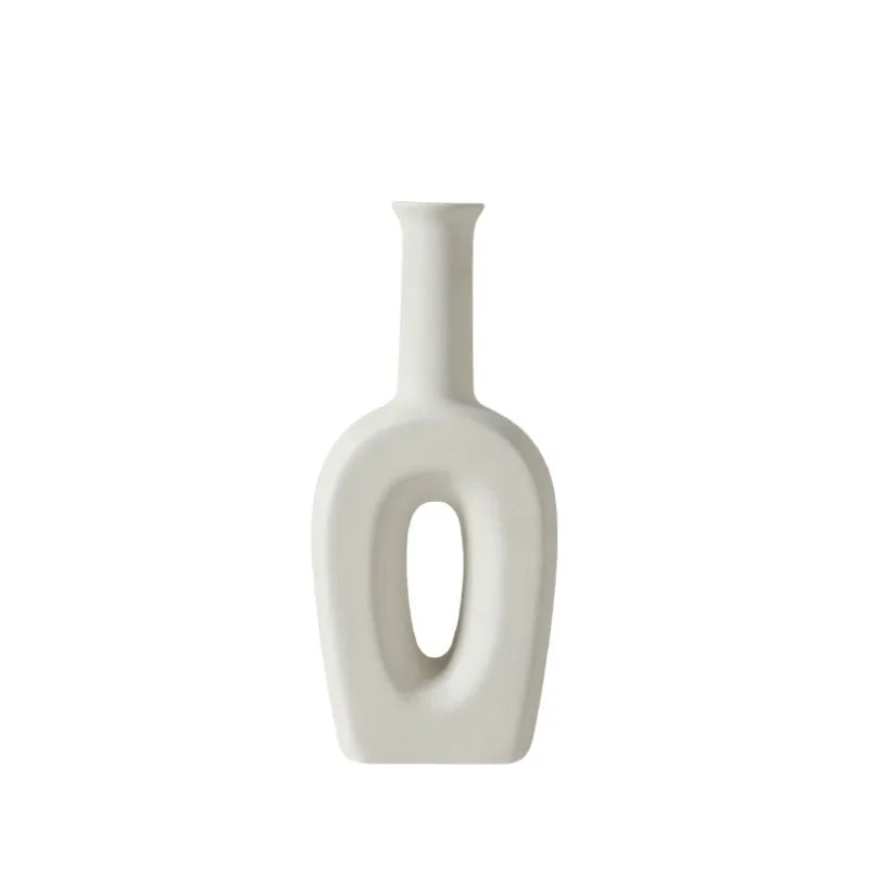 Nordic White Ceramic Vase