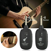 UHF Guitar Wireless System Transmitter+Receiver Built In Rechargeable Battery Frugal Finds Galore