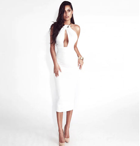 Necklace Dress, Club Bodycon Dress, Midi Dress Frugal Finds Galore