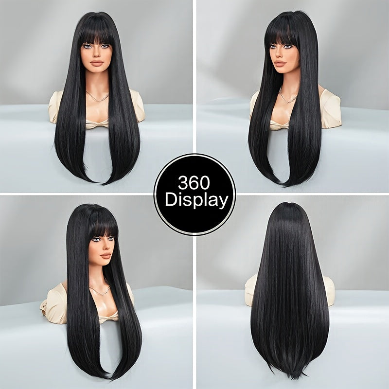 Stylish Synthetic Wig With Straight Hair, Non-toxic Wig