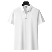 Business Casual Solid Color Polo Shirt Men Frugal Finds Galore