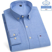 Men's Long-sleeved Cotton Shirt Business Casual Slim-fitting Shirt Frugal Finds Galore
