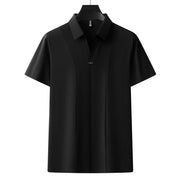 Business Casual Solid Color Polo Shirt Men Frugal Finds Galore