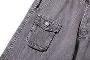 Retro Hip Hop Multi-pocket Cargo Pants Male Frugal Finds Galore