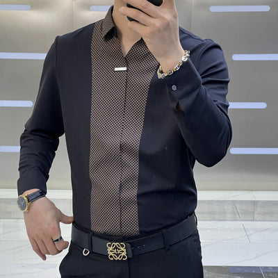 Men's Fashion Business Casual Long Sleeve Shirt Frugal Finds Galore
