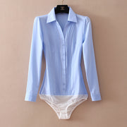 Women's Business Commute Professional One-piece Cotton Shirt Frugal Finds Galore