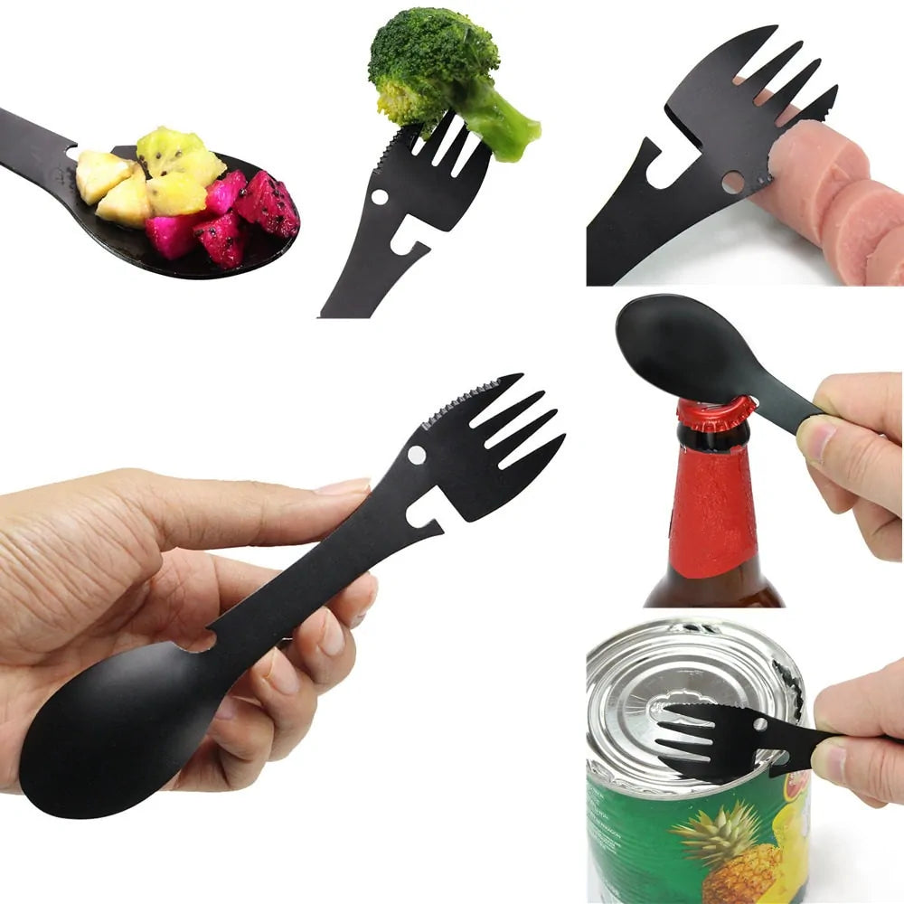 Spoon Fork Stainless Steel Black