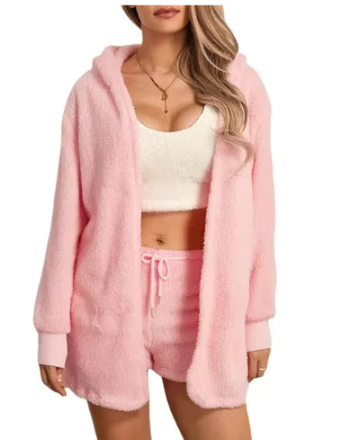 Women's Cozy Plush Loungewear Set Frugal Finds Galore