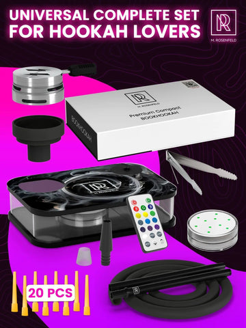 Portable Hookah Set With Everything And Case Premium Book Hookah with Smoke Frugal Finds Galore