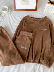 Winter Soft Velvet Pajamas Set Frugal Finds Galore