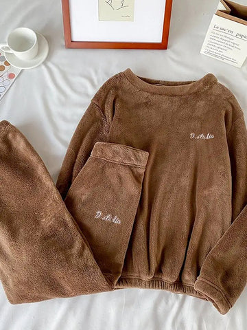 Winter Soft Velvet Pajamas Set Frugal Finds Galore