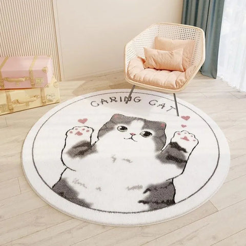 Round Polyester Rug Frugal Finds Galore