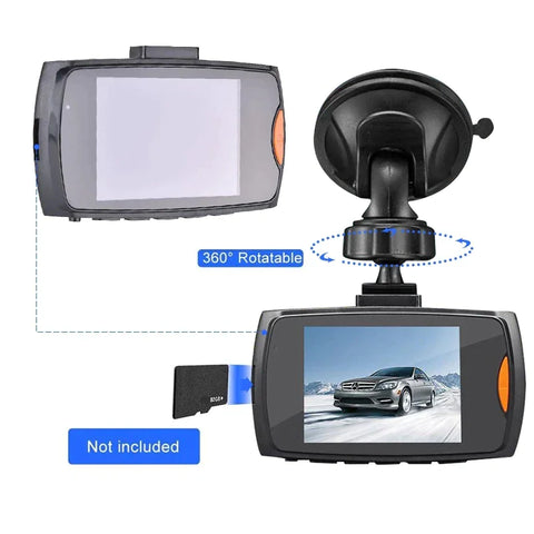 2.7'' Full HD 1080P Dash Cam Car DVR Front & Rear Camera Night Vision G-Sensor Frugal Finds Galore