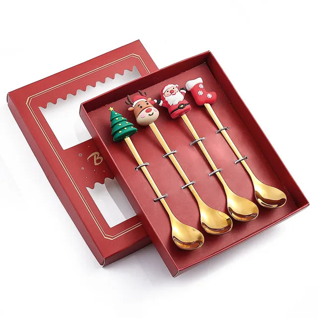 Christmas Cutlery Set: Festive Spoon and Fork