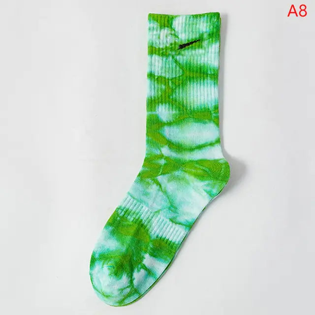 Women Tie-Dye Tube Socks