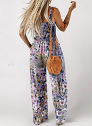 Spaghetti-strap Floral Print Overalls Frugal Finds Galore
