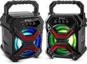 Portable Wireless Bluetooth Speaker with TWS Function - Rechargeable Bluetooth Speaker - LES flashing Lights Frugal Finds Galore