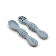 Baby Eating Training Set Toddler Feeding Silicone Sticky Spoon Fork Frugal Finds Galore
