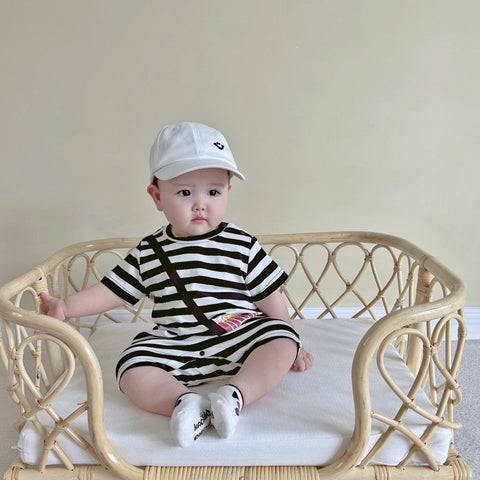 Striped Out Ha Clothing Children's Crawling Suit Frugal Finds Galore