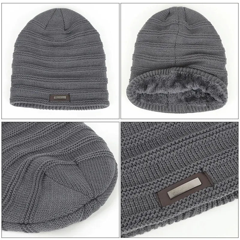 Fleece Lined Knitted Cap