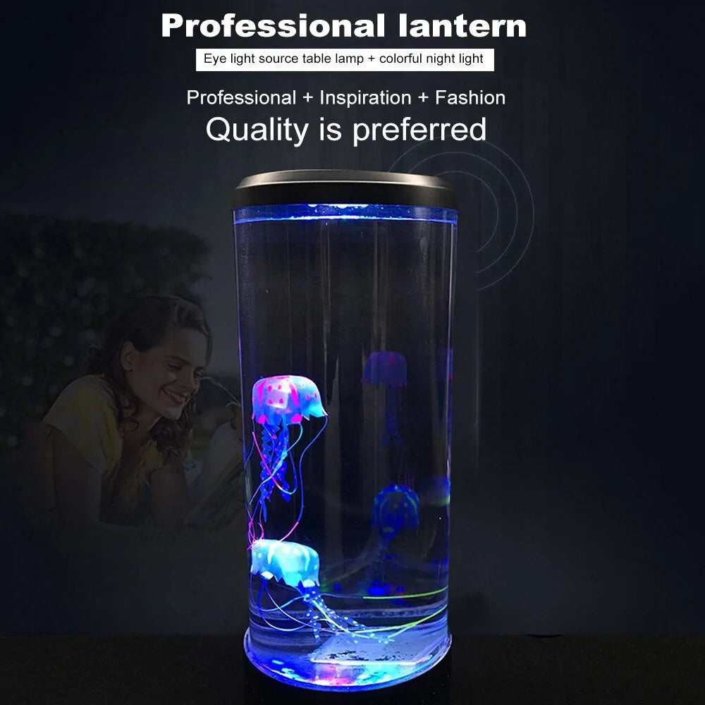 Color Changing LED Jellyfish Night Light with USB Charging