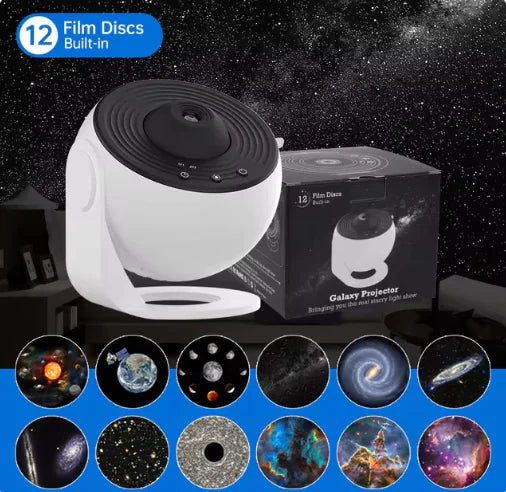 Galaxy Projector Night Light – 360° Rotating