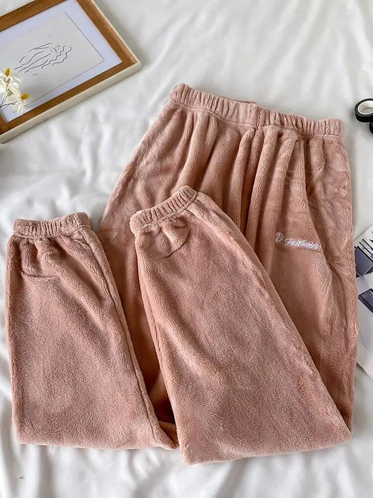 Conjunto de pijama de terciopelo suave para invierno