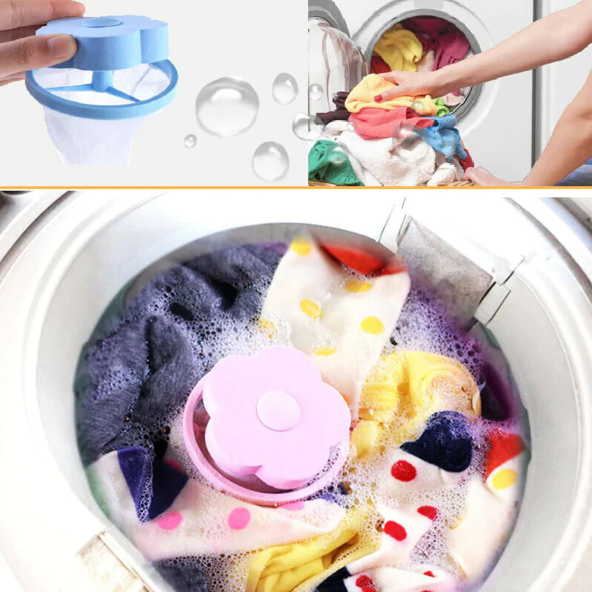 2 Pcs Floating Pet Fur Catcher For Washing Machine