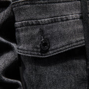 Men's Hooded Denim Jacket Utility Top Frugal Finds Galore