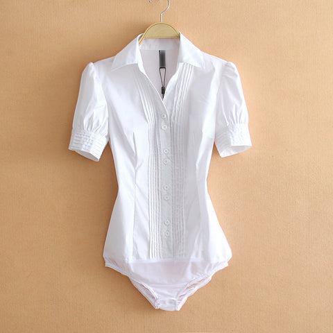 Women's Business Commute Professional One-piece Cotton Shirt Frugal Finds Galore