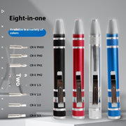 8 In 1 Screwdriver Batch Suit Aluminum Alloy Pen Type Pen Manual Frugal Finds Galore