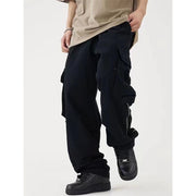 Multi Pocket Cargo Pants Men's Casual Pants Loose Frugal Finds Galore