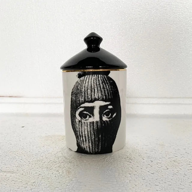 Ceramic Candle Holder Jar