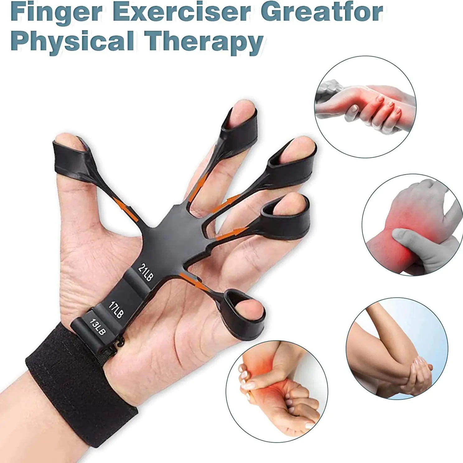 Silicone Grip Strengthener Finger Stretcher