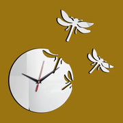 DIY Acrylic Dragonfly Wall Clock for Living Room Decor Frugal Finds Galore