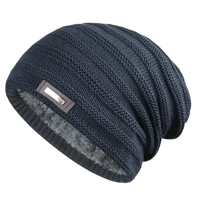 Fleece Lined Knitted Cap