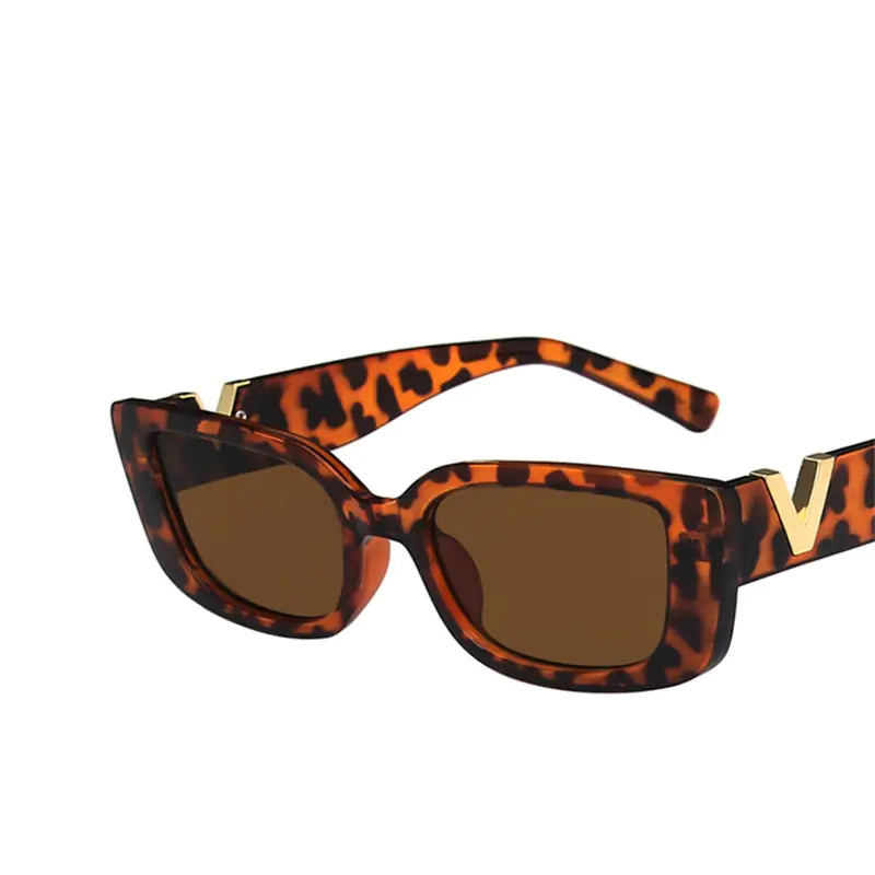 Gafas de sol rectangulares retro para mujer