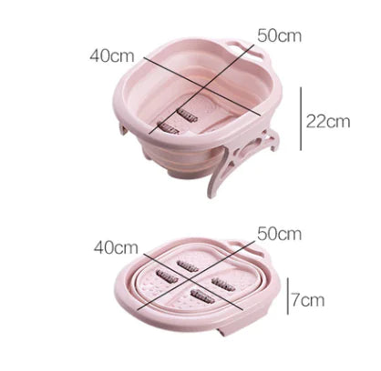 Folding Foot Soaking Basin with Massage Function Frugal Finds Galore