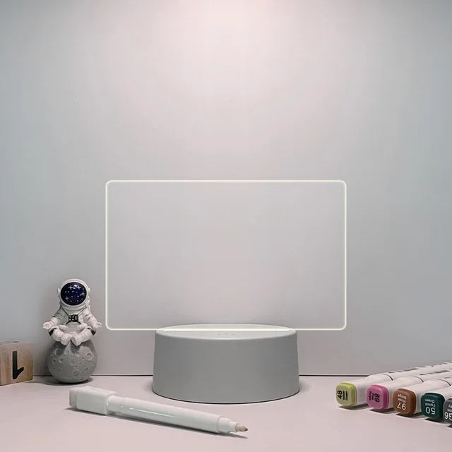 Night Light Changing Memo Board LED Lamp