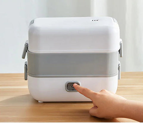 Electric Lunch Box with Plug-in Heating and Insulation Frugal Finds Galore